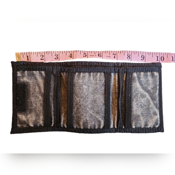 Vintage Levi's Acid Washed Black Denim Wallet - Picture 3 of 7